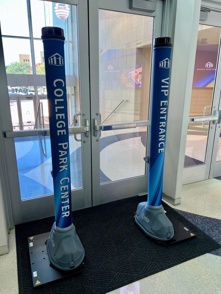 IMG_1711 Custom CEIA sleeve designed for College Park Center, produced by K&R Solutions Group for enhanced security screening at event entrances.